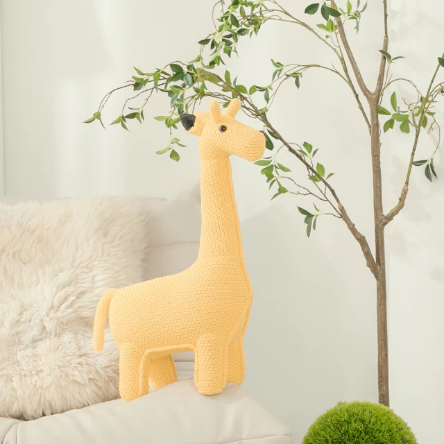 北歐風長頸鹿編織布偶擺飾