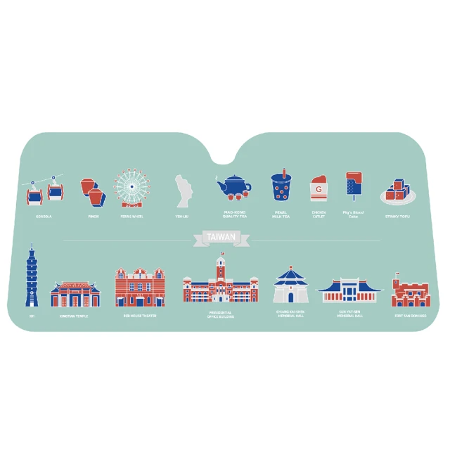 PLUSIEURS-設計款汽車前檔遮陽簾