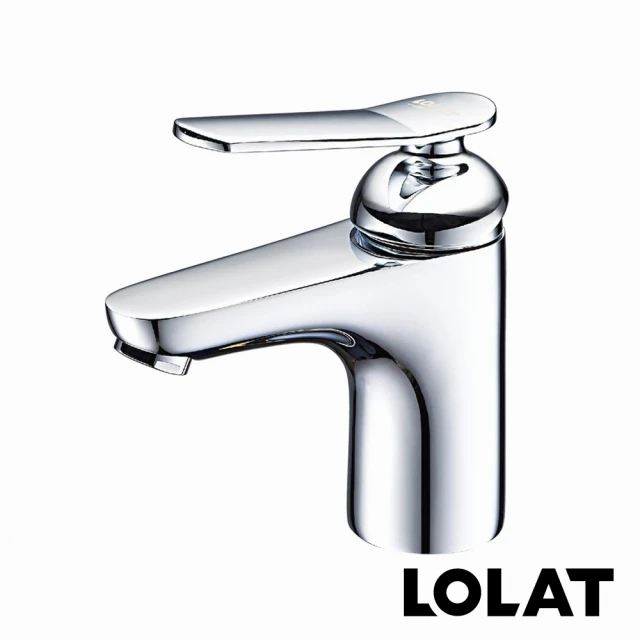 LOLAT 羅力 簡約臉盆水龍頭彈跳銅P