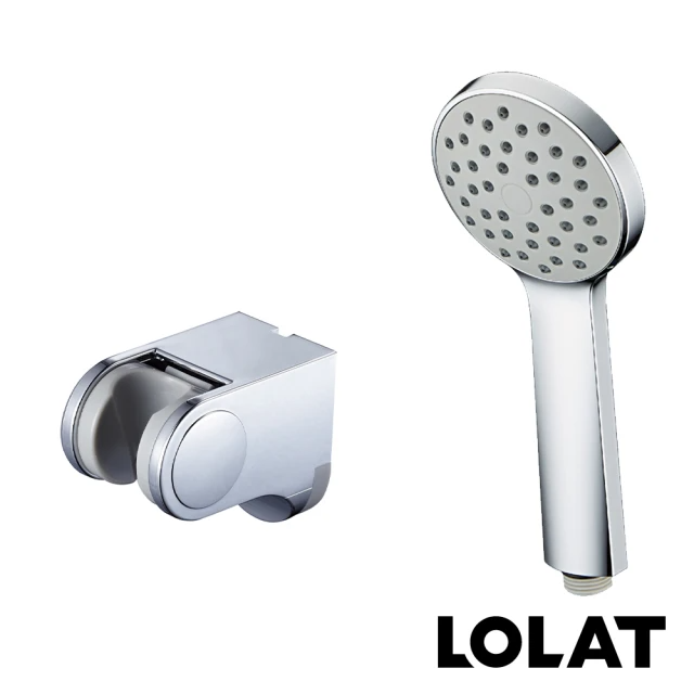 LOLAT 羅力 淨強單段式蓮蓬頭+可調式掛座