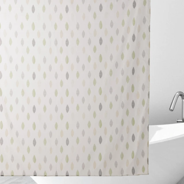 NITORI 宜得利家居 浴簾 LEAF2 (180X180cm、米色)