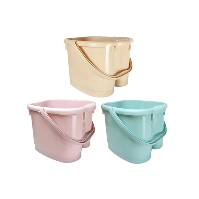 按摩滾輪足浴桶17.5L(米色/粉色/藍色) 三色可選