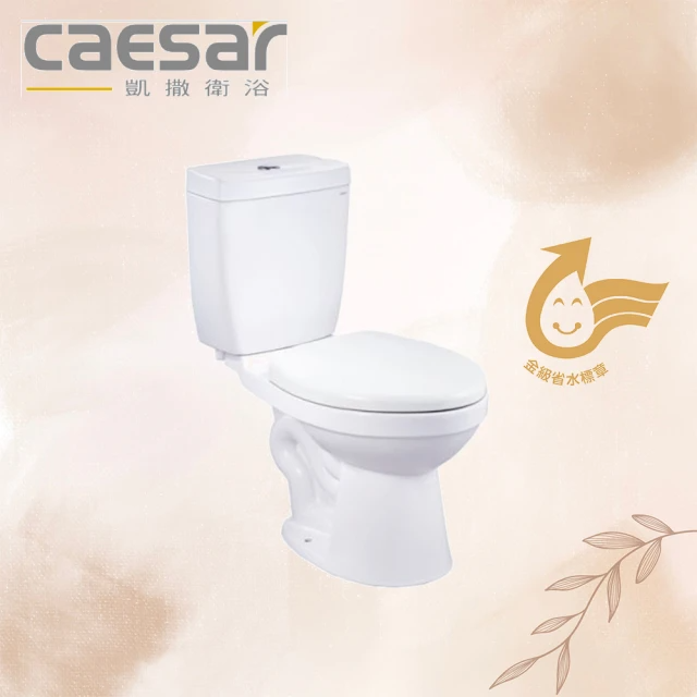 CAESAR 凱撒衛浴 金級省水單段式省水馬桶 上壓式(CT1325/CT1425)