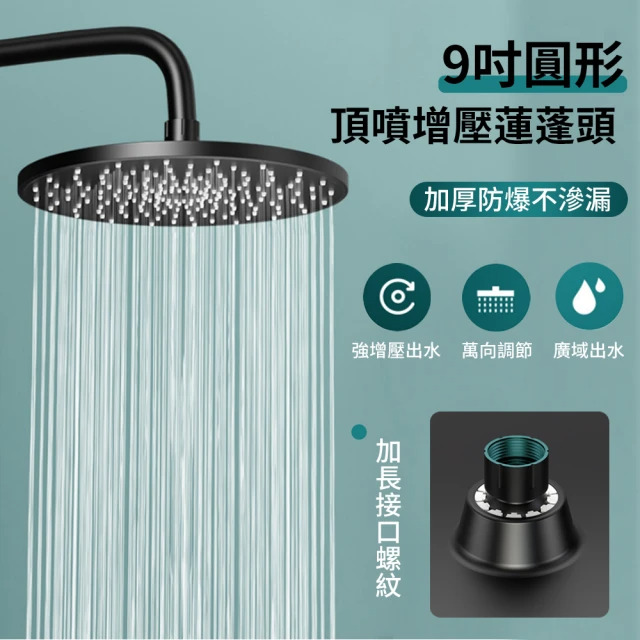 SUNINLIFE 9吋圓形 頂噴增壓蓮蓬頭