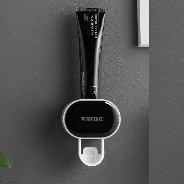 檔壁掛式自動擠牙膏器(黑色)1入