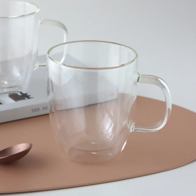 【Just Home】清透雙層耐熱玻璃馬克杯560mL