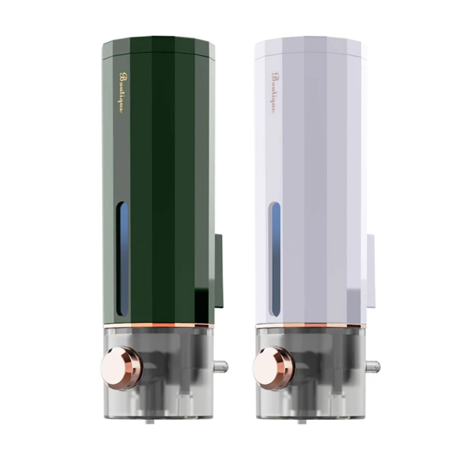 簡約輕奢風壁掛給皂機（暗夜綠/象牙白）二色任選