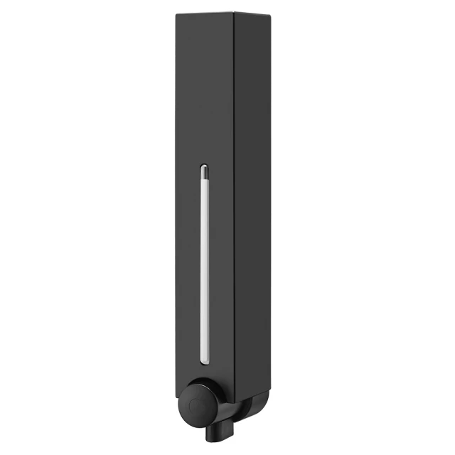 Homepluz 免鑽孔極簡風單瓶沐浴給皂機-消光黑（500ml）