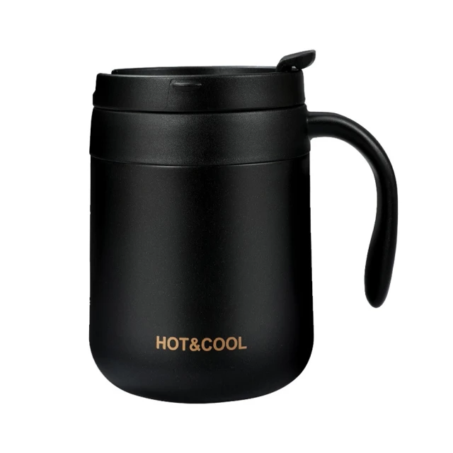 304不鏽鋼馬克杯-350ML (黑色)