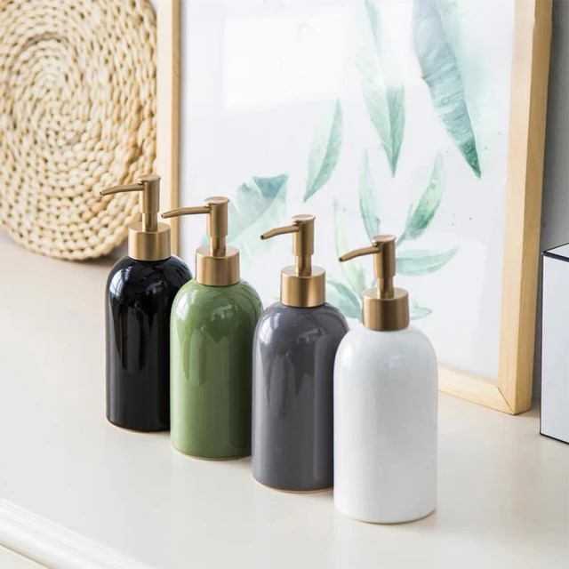 北歐風洗手乳按壓瓶 (白色 、灰色、綠色/3色可選)
