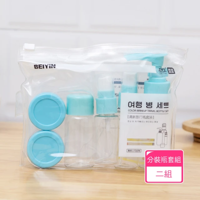 分裝瓶旅行套 2組 (藍色、粉色/兩種顏色可選)