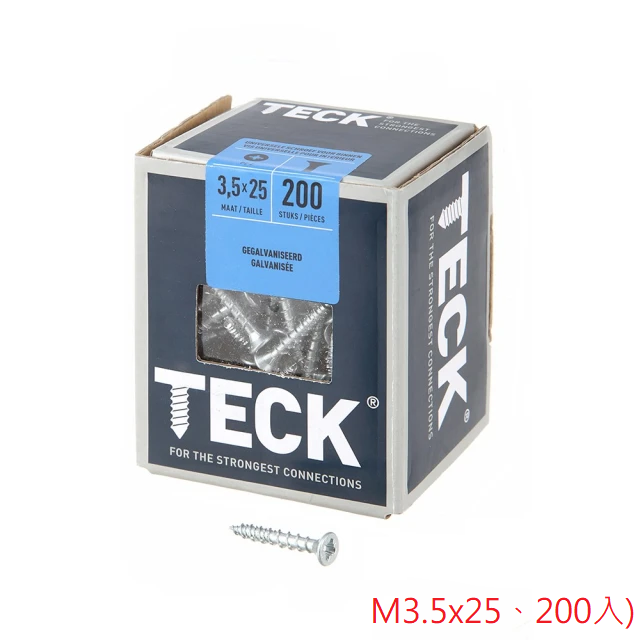 米字木螺絲 (M3.5x25、200入)