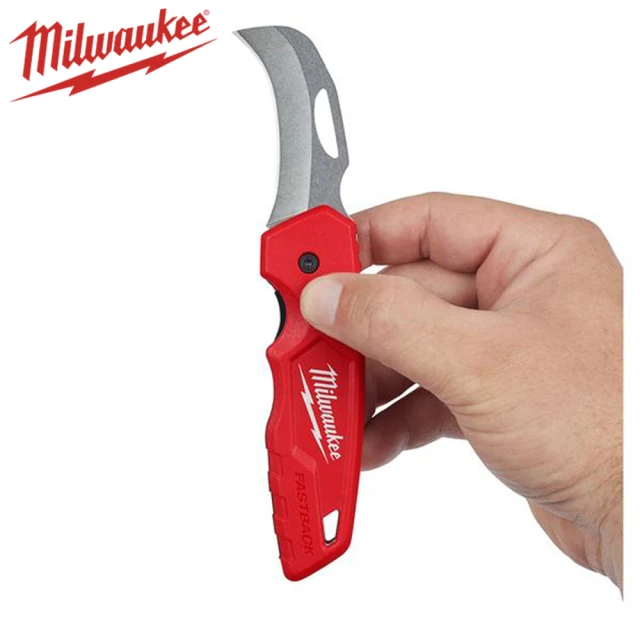 Milwaukee 美沃奇 曲刃折疊刀 (48-22-1525)