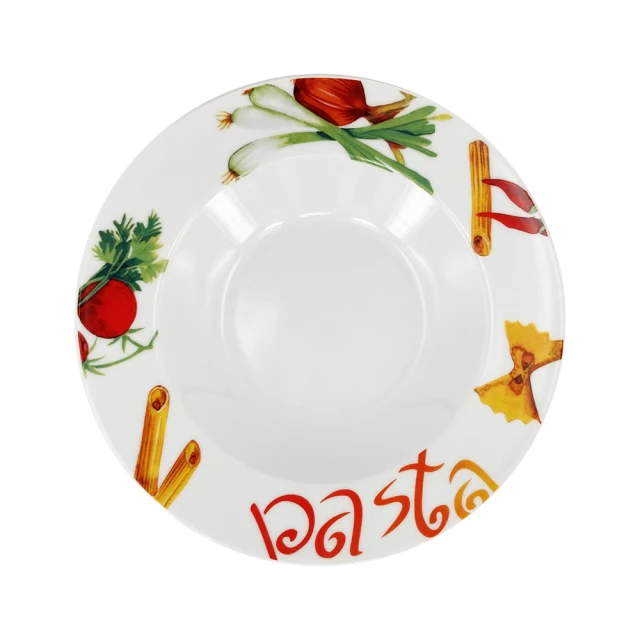 義式 PASTA盤-蔬果圖樣（8吋）