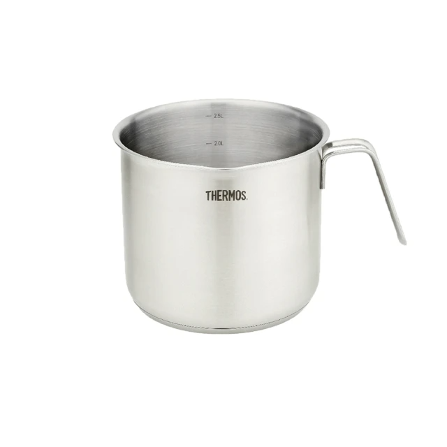 THERMOS膳魔師 不鏽鋼彎柄牛奶鍋湯鍋16cm