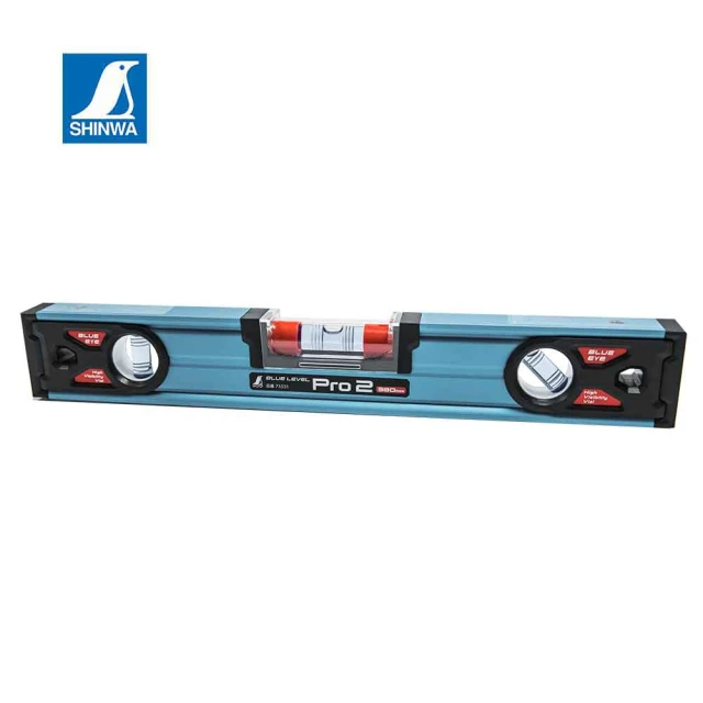 SHINWA 鶴龜 Pro2藍色水平尺380mm (73331)