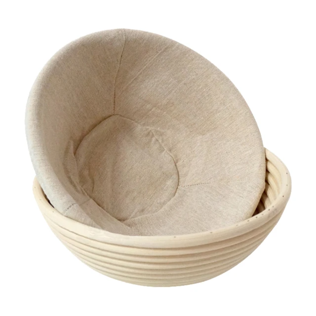 餐廚用品 烘焙DIY麵包發酵籃-18×9cm附布套