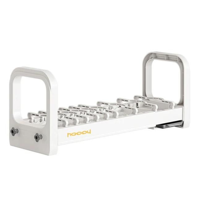 AOTTO 無印簡約風伸縮瀝水收納碗架