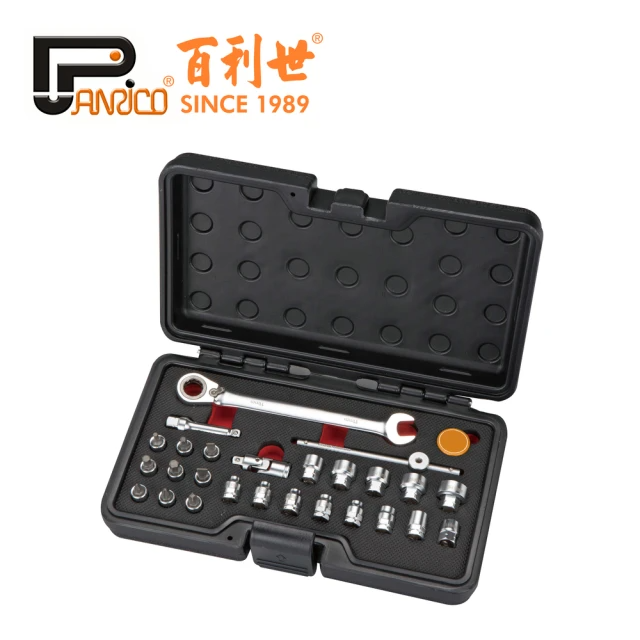 Panrico 百利世 2分27件超迷你套筒起子扳手組