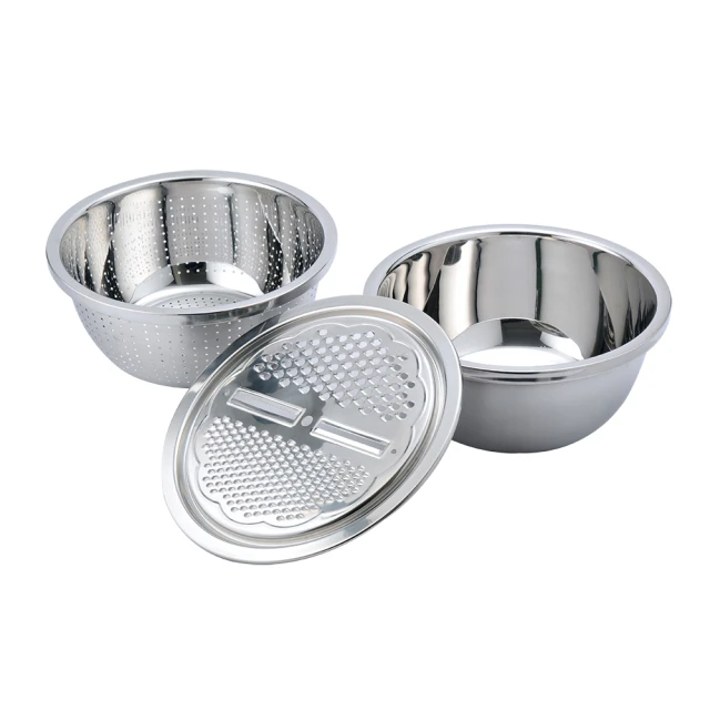 Dashiang 304不鏽鋼刨絲三件組-28cm