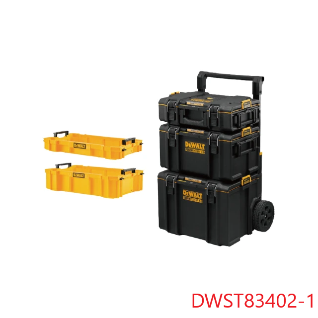 DEWALT 得偉 硬漢2.0工具箱三件組 (DWST83402-1)