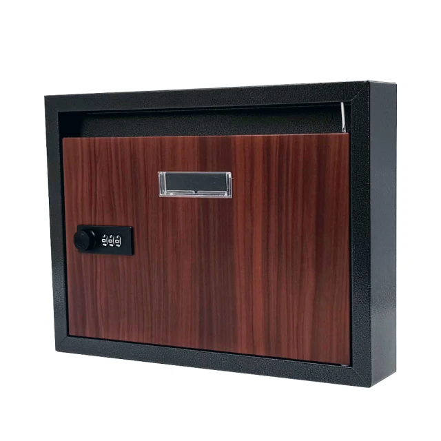 固得家俬 簡約歐式木紋信箱-密碼鎖款