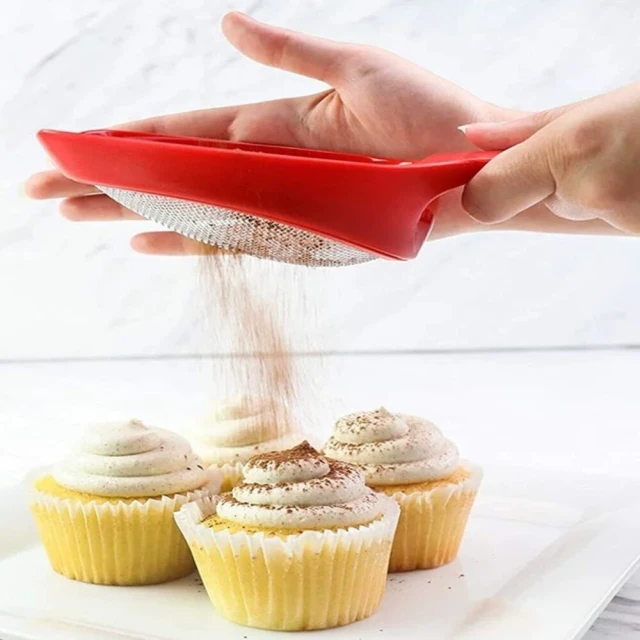 HomeMonster 16目網格不鏽鋼麵粉篩