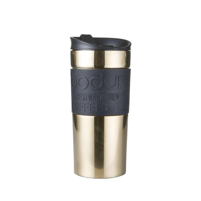 Bodum 雙層不鏽鋼隨行杯350cc-金