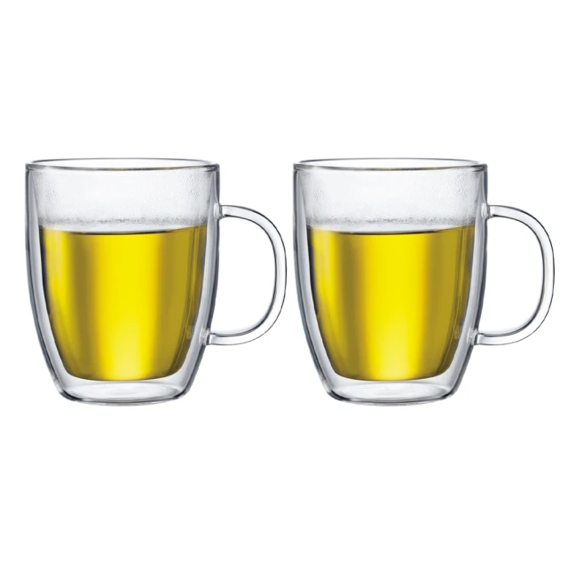 Bodum BISTRO  450cc雙層玻璃馬克杯x兩件組