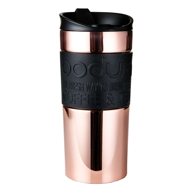 Bodum 雙層不鏽鋼隨行杯350cc-玫瑰金