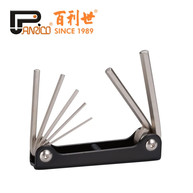 Panrico 百利世 7件式折疊式六角扳手組/小尺寸 (FM870107)