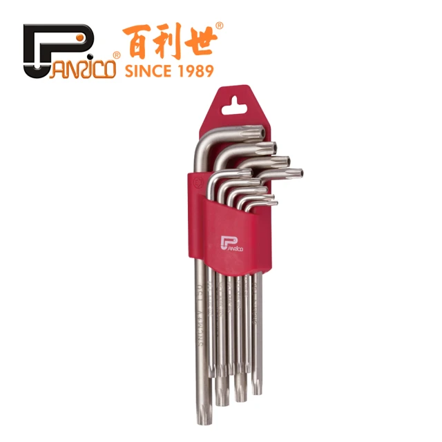 Panrico 百利世 9件式L型星形中空扳手組 (FM870109T)