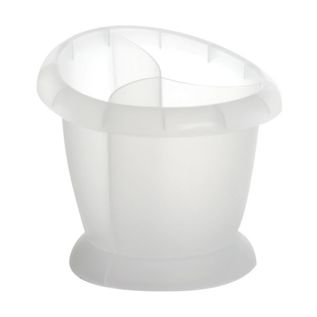 三格餐具瀝水筒 白 / 廚具 碗筷收納筒 瀝水架 瀝水桶