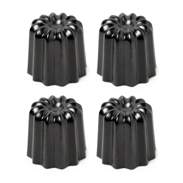 SANNENG 三能 可麗露鍍鋁模 800系列不沾 5.5cm(SN6503 4入組)