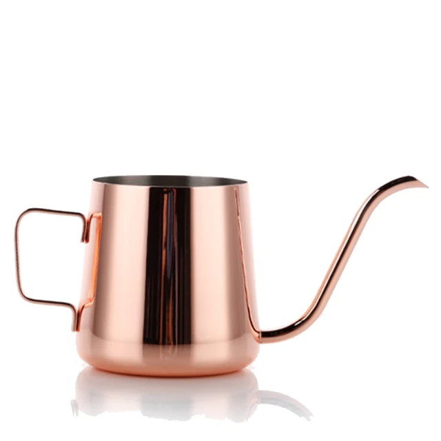 手沖咖啡不銹鋼細口壺-玫瑰金