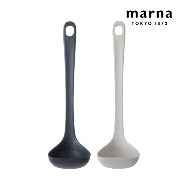 MARNA 耐熱矽膠湯杓/湯匙-S(深灰/淺灰)兩色任選