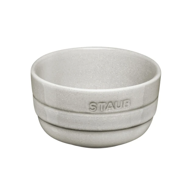 法國Staub 圓形陶瓷餐碗10cm-松露白