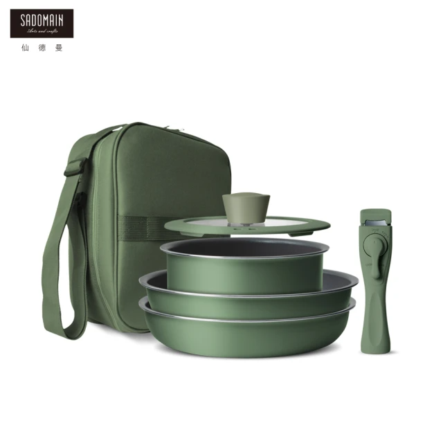 仙德曼 SADOMAIN （6件套組）輕量日本Daikin露營(軍綠色)