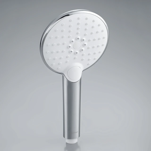 BRAVAT 按壓式三段蓮蓬頭不鏽鋼軟管組