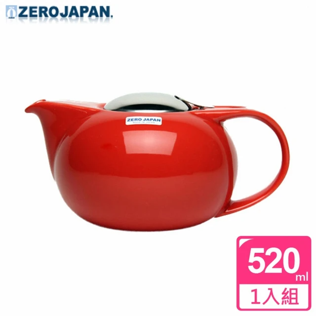 ZERO JAPAN 嘟嘟陶瓷壺520cc(蕃茄紅)