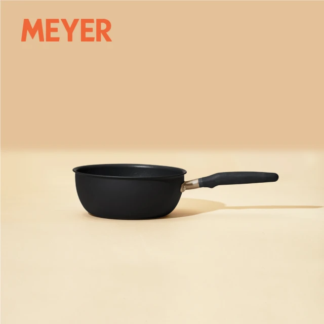 MEYER 美亞 Accent-陽極氧化22cm不沾鍋單柄萬用深湯鍋