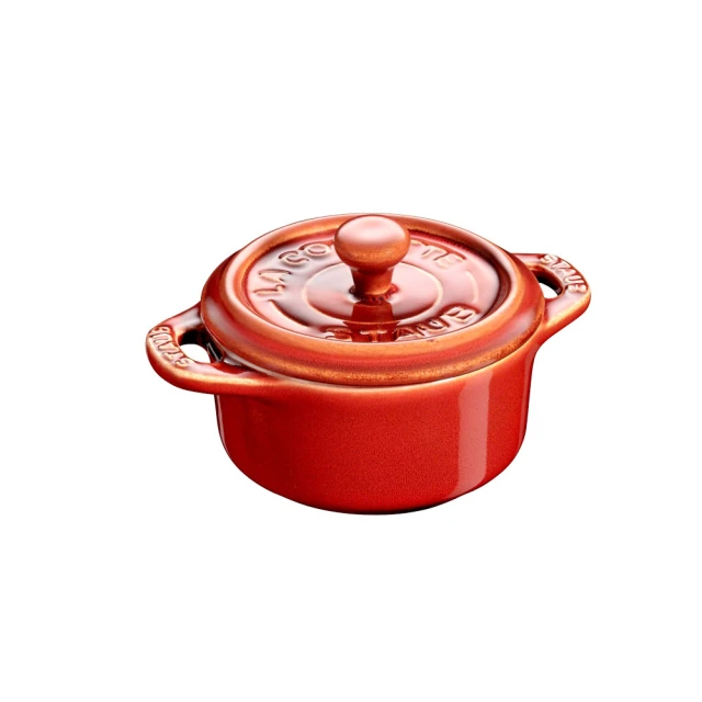 法國Staub 圓形烤盅陶缽10cm-古銅色/0.2L