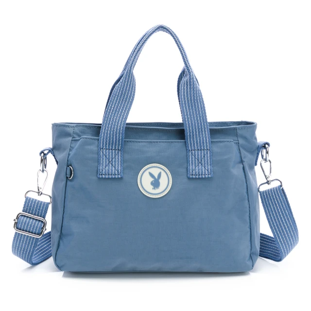 PLAYBOY 手提包附長背帶 Simple life系列(藍色)