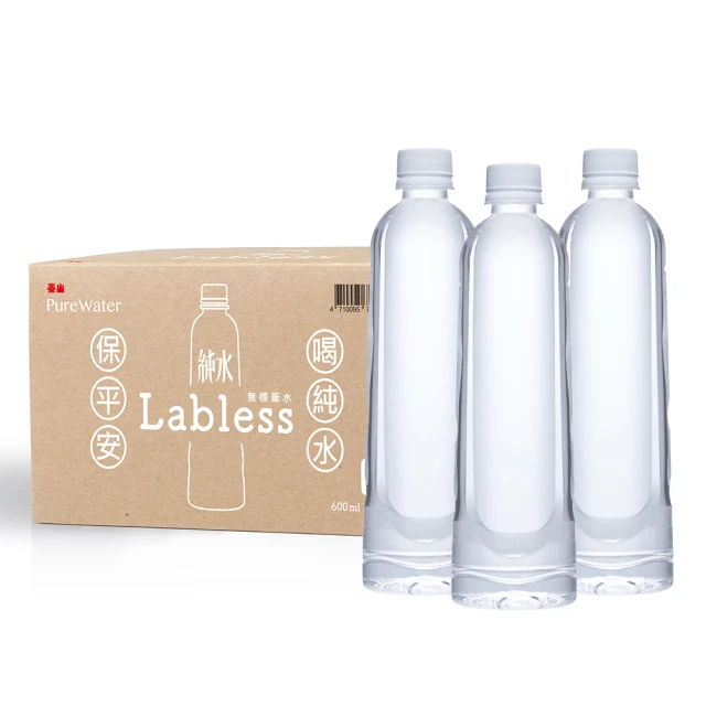 泰山 純水環保無標籤版600mlx3箱