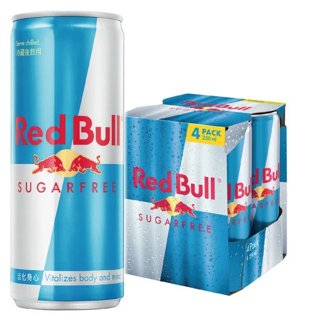 Red Bull 紅牛無糖能量飲料 250mlx4入/組