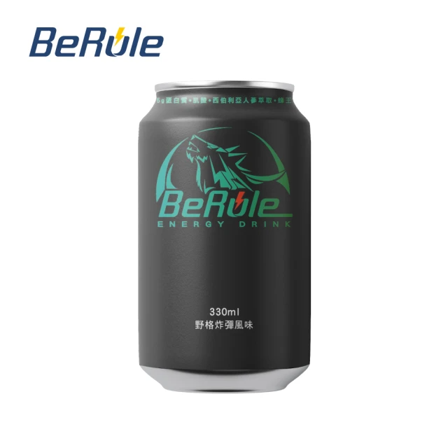 BeRule 野格炸彈風味乳清能量飲料24罐組(330ml/瓶)