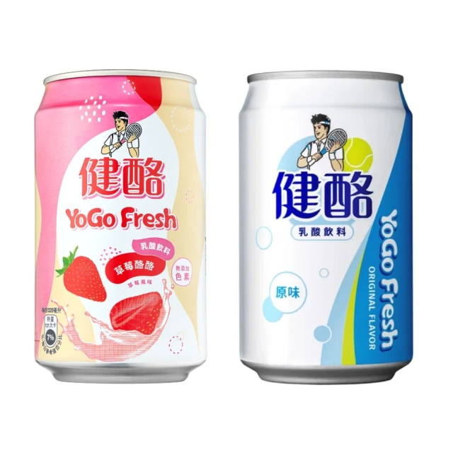 金車/伯朗 健酪乳酸飲料320ml*48入(原味/草莓酪酪)兩口味任選