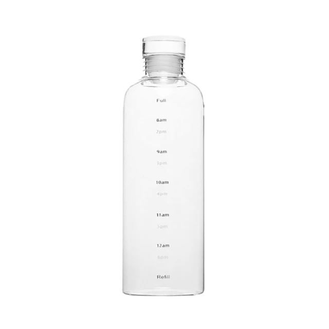【INFORMATION】韓國ins時間刻度玻璃瓶(大容量700ml)