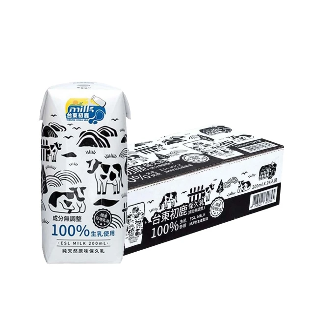 台東初鹿 原味保久乳200mlx24入/箱