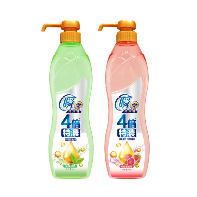 【妙管家】瞬潔洗碗精500g1入(果香葡萄柚/植淨綠茶)任選